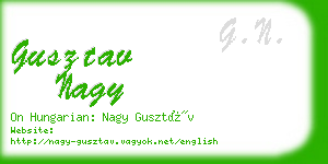 gusztav nagy business card